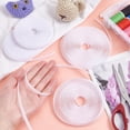 thumbnail image 4 of 4rolls 2 style Polyester Magic Tapes Hook & Loop Tapes White 6x1.8mm 5m/roll 2 style/rolls craft product toy, 4 of 9