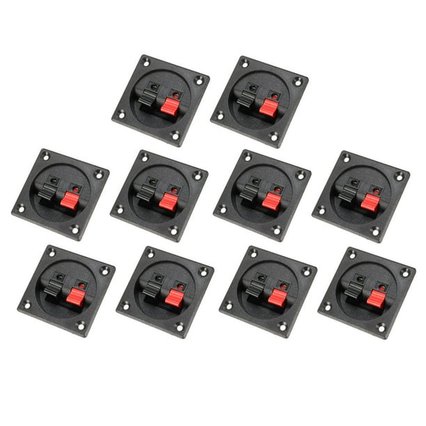 Horizontal Mounted 2 Position 2 Terminal Speaker Terminals Connector