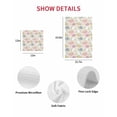 thumbnail image 7 of Easter Bunny Kitchen Dish Towels for Drying Dishes Set of 3, Colorful Eggs Spring Leaves Daisy Flowers Waffle Weave Microfiber Hand Tea Bathroom Towels Quick Dry & Absorbent Towel 12x12, 7 of 7