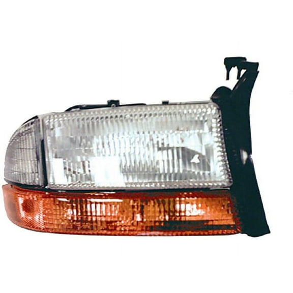 Right Passenger Side Headlight Assembly - Compatible with 1998 - 2004 Dodge Dakota 1999 2000 2001 2002 2003