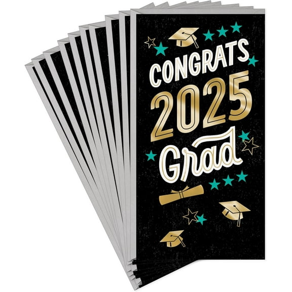 Hallmark 2025 Graduation Money or Gift Card Holders (10 Cards with Envelopes)