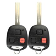 2 PACK KeylessOption Keyless Entry Remote Control Uncut Car Master Key Fob For Lexus RX300 N14TMTX-1