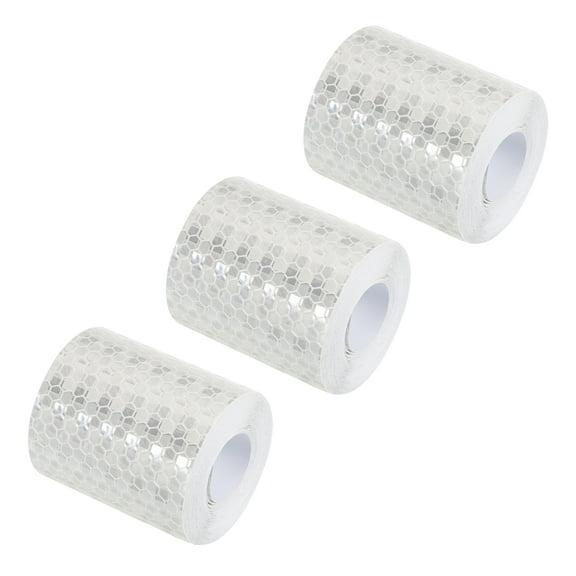 Uxcell Reflective Tape, 3 Pack 2 INx10 FT Waterproof Adhesive Safety Tape for Cars Trucks, Silver
