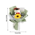 thumbnail image 3 of Ramo de peluches con aroma a girasoles para graduación: un adorable peluche con aroma a girasoles, tejido suave y decoración festiva para ceremonias o fiestas de graduación., 3 of 5