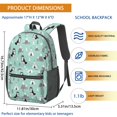 thumbnail image 3 of Siberian Husky and Mountains 17" School Backpacks for Teens,Waterproof Oxford Fabric,S-Shape Padded Straps for School,Travel,Hiking,Camping, 3 of 6