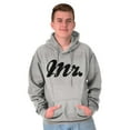 thumbnail image 4 of Mr Husband To Be Newlywed Groom Hoodie Hooded Sweatshirt Men Brisco Brands L, 4 of 6