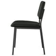 thumbnail image 3 of Amisco Sullivan Dining Chair - Black Polyester / Black Metal, 3 of 9