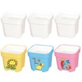 thumbnail image 1 of 6PCS Succulent Pot Creative DIY Blank Coloring Plastic Flower Pot Gardening Pot, 1 of 6