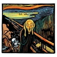 thumbnail image 3 of Chameleon Design, Inc. 16x15 Black Modern Framed Museum Art Print Titled - Munch Dog, 3 of 5