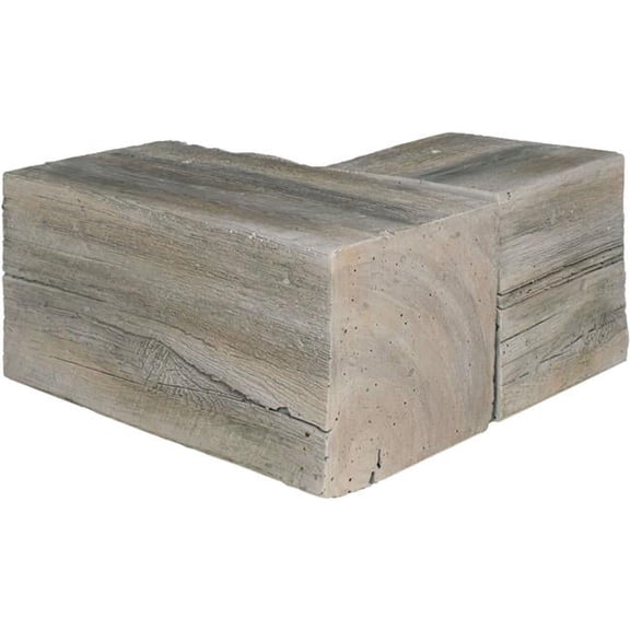 Lexington Hearth GM-CO-LH-WG Grist Mill Corner Fireplace Mantel, Weathered Gray