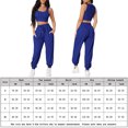 thumbnail image 2 of Chaleco Conjuntos cortos de 2 piezas para damas Cintura elástica Algodón Sin mangas Slim Fit Traje diario Cgtredaw Azul oscuro T L para Mujer, 2 of 6