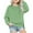 Mint Green, variant on Odeerbi Kids Girls Crewneck Sweatshirts Fall Winter Pullover Sweatshirt Long Sleeve Sweatshirt Top Side Split Drop Shoulder Sweatshirts 5-14 Years Kids Clothes Black