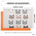 thumbnail image 6 of Yayeee Doormat for Indoor Entrance 32" x 20" Non Slippery Floor Rug, Gray Cat Pattern, 6 of 8