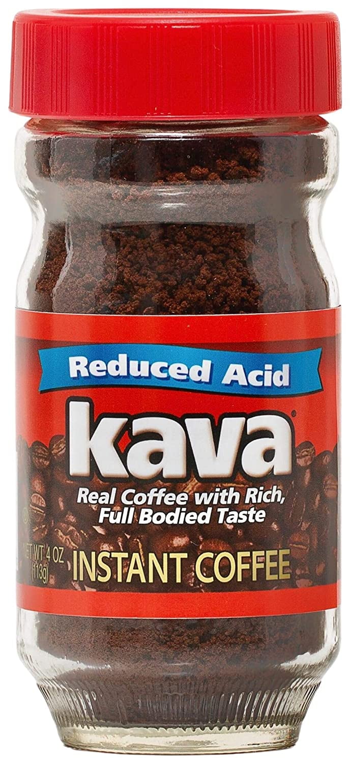 Kava Instant Coffee, 4 Ounce Glass Jar