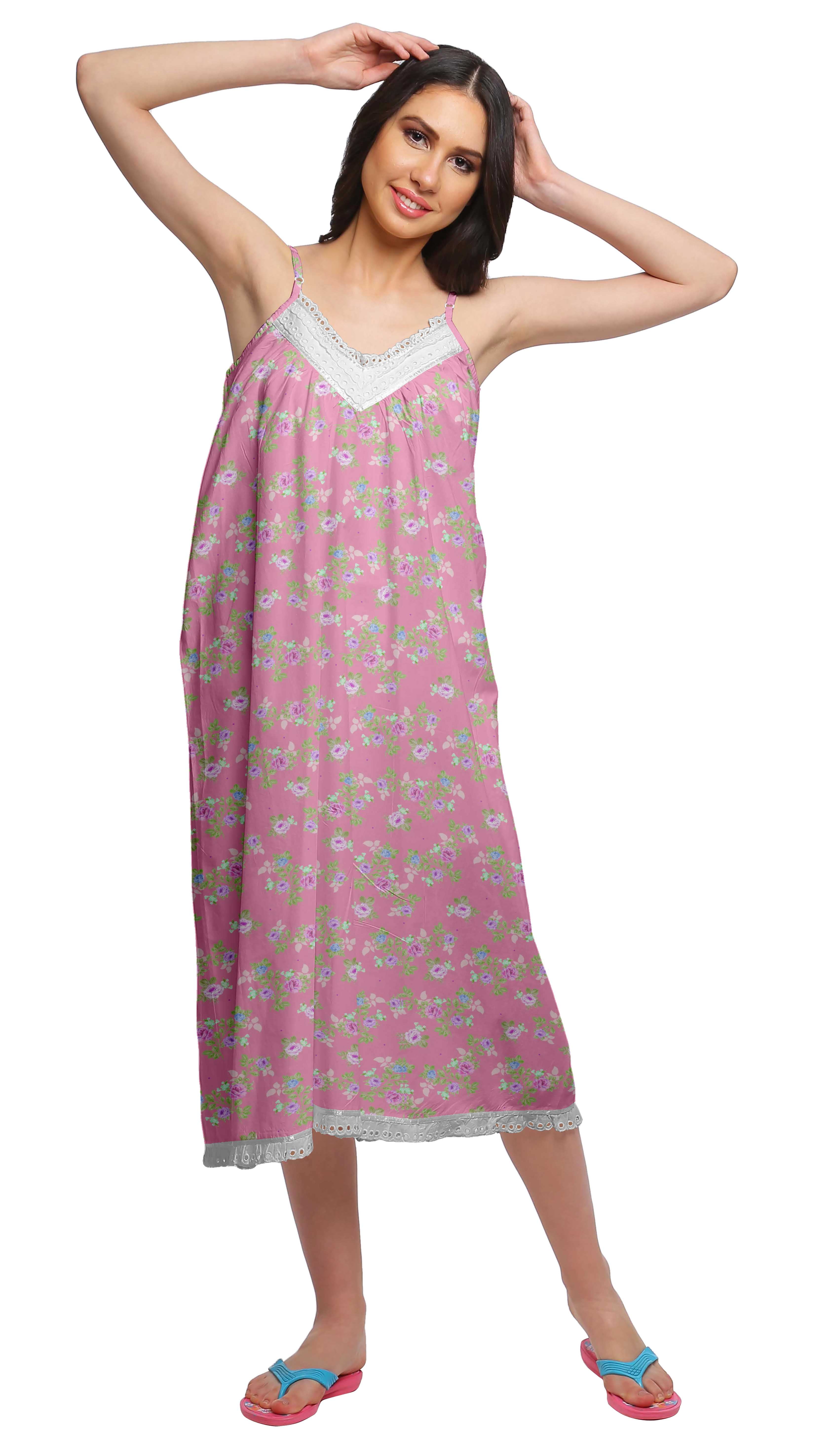 cotton spaghetti strap nightgown