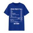 thumbnail image 4 of XIAONU Women's Letter Print Religious Receipt Tee Short Sleeve Crew Neck Pullover T Shirt Soft Faith Inspired T-Shirts, 4 of 4