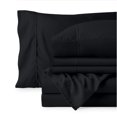 thumbnail image 1 of Luxury Bed Sheet Set - Premium 1800 Collection - 6 Piece - King, Black, 1 of 7