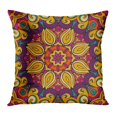 thumbnail image 1 of BOSDECO Abstract Festive Colorful Ethnic Tribal Pattern Flourish Folk Folkloric Geometric Ikat Pillowcase Pillow Cover Cushion Case 20x20 inch, 1 of 1