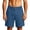 Mens Shorts Blue, variant on Cotton Linen Mens Shorts Breathable Button Elastic Waist Business Casual Golf Short Pants Dad Gifts