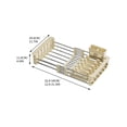 thumbnail image 2 of Btomtd 2-in-1 Expandable Kitchen Drying Rack Retractable Sink Colander With Optional Cutlery Utensil Storage, 2 of 8