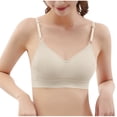thumbnail image 2 of Hrsba Seamless Bras For Women,Solid Color Open Back Shaping Back Smoothing Wireless Daily Bra, 2 of 7