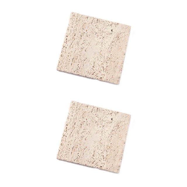 Toystoory Accesorios para fotos de piedra natural genuina, tableros de fondo para disparos en estudio, cuadrado Beige rústico y auténtico, Cuadrado Beige 10x10cm 2Conjunto