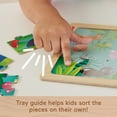 thumbnail image 5 of Fisher-Price Wooden Jigsaw Puzzle Jungle Theme for Toddlers & Preschool Kids, 9 Wood Pieces, 5 of 7