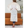 thumbnail image 4 of HAPPY BAY Women's Open Front Kimono Duster Cardigan Wrap Poncho 1X-2X White-Q449, 4 of 5