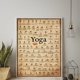 thumbnail image 2 of 1 pieza 40X50cm pose de yoga cartel ilustración estudio de yoga fondo decoración de la pared arte de la pared sin marco decoración de la pared del dormitorio pintura en lienzo Sailing Electrónica, 2 of 4