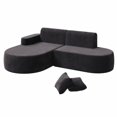 thumbnail image 2 of BUPPLEE Frameless L-Shape Sectional Sofa with Chaise, Ultra-Soft Cloud Couch with Deep Seats, Modern Modular Sofa for Living Room & Bedroom, 2 of 8