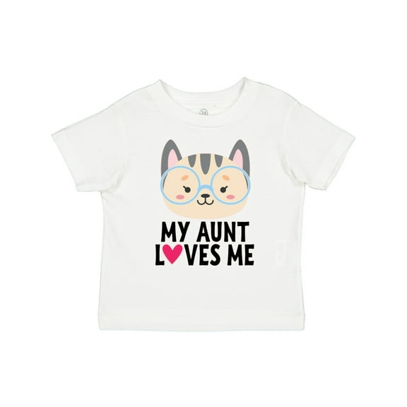 Inktastic My Aunt Loves Me Niece Cat Girls Toddler T-Shirt