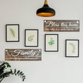 thumbnail image 3 of Wooden Farmhouse Signs Wall Art, Rustic Family Theme Wooden Plaques for Home Decor, Hanging Wall Decoration for Living Room,2pcs, 3 of 6