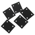 thumbnail image 3 of NICEXMAS 5Pcs Black Stainless Steel Flat Brackets for Wood Furniture Mending Plates with Corner Brace Design, 3 of 8