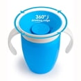 thumbnail image 5 of Juego de vasos para sorber 360 Trainer y para niños pequeños, a prueba de derrames, paquete de 2, azul/verde, vaso a prueba de fugas y asfixia, vaso de aprendizaje, 5 of 5