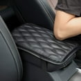 thumbnail image 3 of Auto Center Console Pad PU Leather Car Armrest Seat Box Cover Protector Universal Fit, 3 of 10