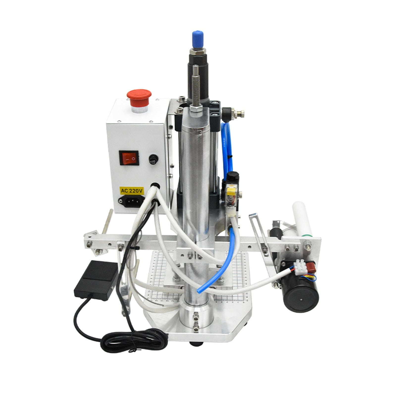 QS90 Bronzing Machine Pneumatic Hot Foil Stamping Machine Leather Wood Furniture Album Heat Press Machine Gilding Press