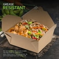 thumbnail image 4 of Microwavable Kraft Brown Take Out Boxes 112 oz (30 Pack) Disposable Food Containers - Recyclable Cardboard Lunch Box - Take Out Containers Disposable - to Go Boxes for Restaurants, Delivery, Catering, 4 of 7