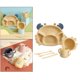 thumbnail image 3 of Platos para niños creativos Set de tazón de licencia de comida para bebés BPA gratuita Tenedor Conjunto Platos Utensilios amarillo Hugo Platos para niños, 3 of 10