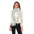 thumbnail image 2 of FORMRS Womens Scarf Winter Soft Long Big Warm Shawls Wrap Tassel Scarves, Gray Marble Pattern, 2 of 9