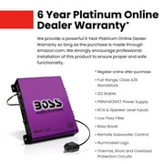 BOSS Audio Systems R1100M-P Monoblock Car Amplifier - 1100 High Output, 2-8 Ohm Stable, Low/High Level Inputs, Low Pass Crossover, MOSFET Power Supply