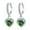 Green, variant on Moissanite Earrings for Women 2CT D Color clarity VVS1 Diamond Hoop Earrings 925 Sterling Silver Wedding Earrings for Brides Bridesmaid with Certificate