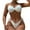 White Bikini Clearance, variant on OSFVNOXV White Bikini Sets for Women 2025 New Trendy Push Up Bra Halter Back Tie Bikini Top and Side String Tie Cross Thong