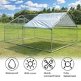 thumbnail image 4 of Walcut 13x10 ft. Large Metal Chicken Coops with Waterproof Chicken Wire Cage and Cover Walk in Chicken Runs Pen, 4 of 10