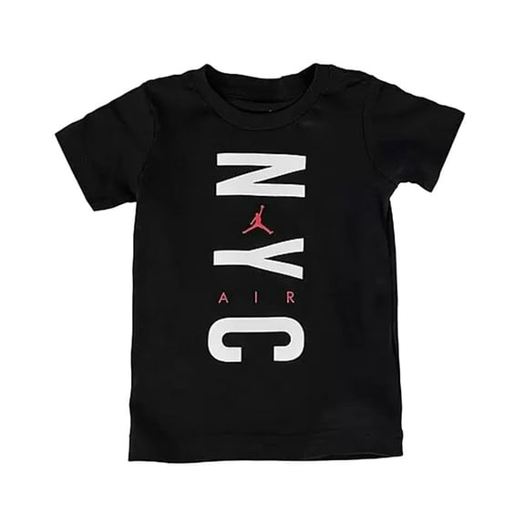 Jordan Overt Nyc T Boys Active Shirts & Tees Size 4, Color: Black/White