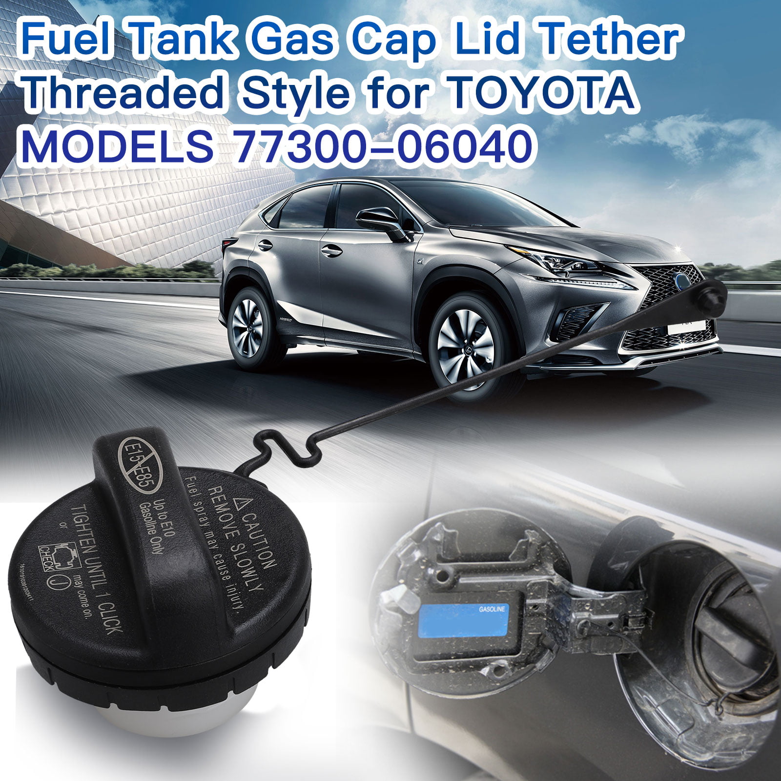 Highlander GS460 and More. Matrix Camry Avalon Corolla Tacoma 4Runner GS350 Fuel Cap Replace is suitable for Compatible with Toyota RAV4 Model 77300-06040 7730006040 Gas Cap ES350 
