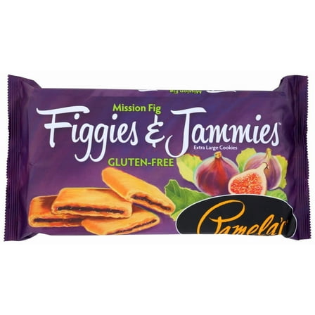 Pamela's Mission Fig Figgies & Jammies, Gluten-Free Extra Large Cookies, 9 Ounce
