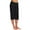 Black, variant on Cropped Cotton Pants for Women High Waist Tie Waist Slim Fit Beach Leisure Trousers and Casual Chic Outfits XXL Size Black