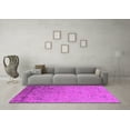 thumbnail image 3 of Ahgly Company Indoor Round Oriental Pink Industrial Area Rugs, 5' Round, 3 of 4