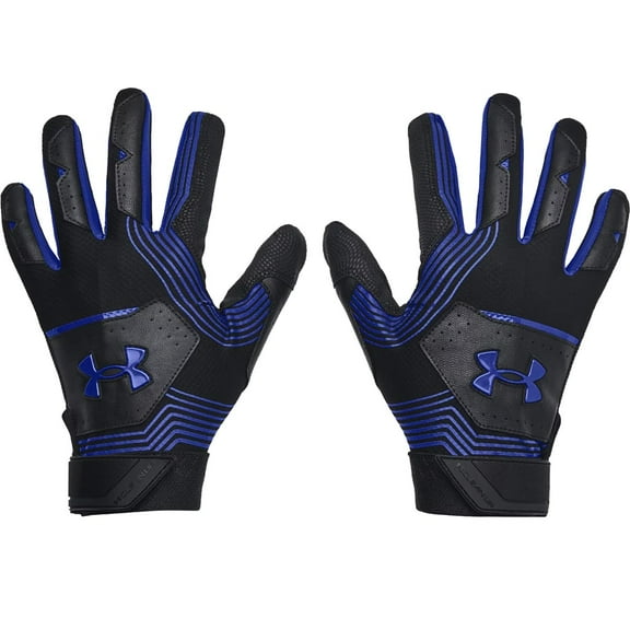 Under Armour Clean Up 21 Batting Gloves Pair BLACK | ROYAL 2XL
