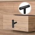 thumbnail image 3 of CIMAXIC Black Matte Cabinet Knobs, T-Shape Door Handles, Sturdy and Stylish, 3 of 6